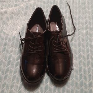 Madden girl patent lace up oxfords shoes